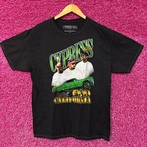 Cypress Hill Emerald Low Rider California Rap Trio Tee Large